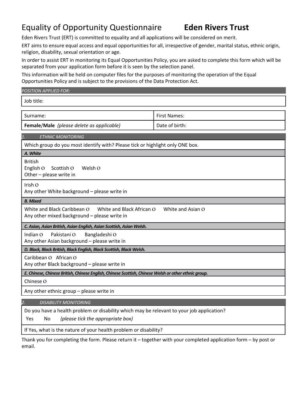 Job Application Form s3