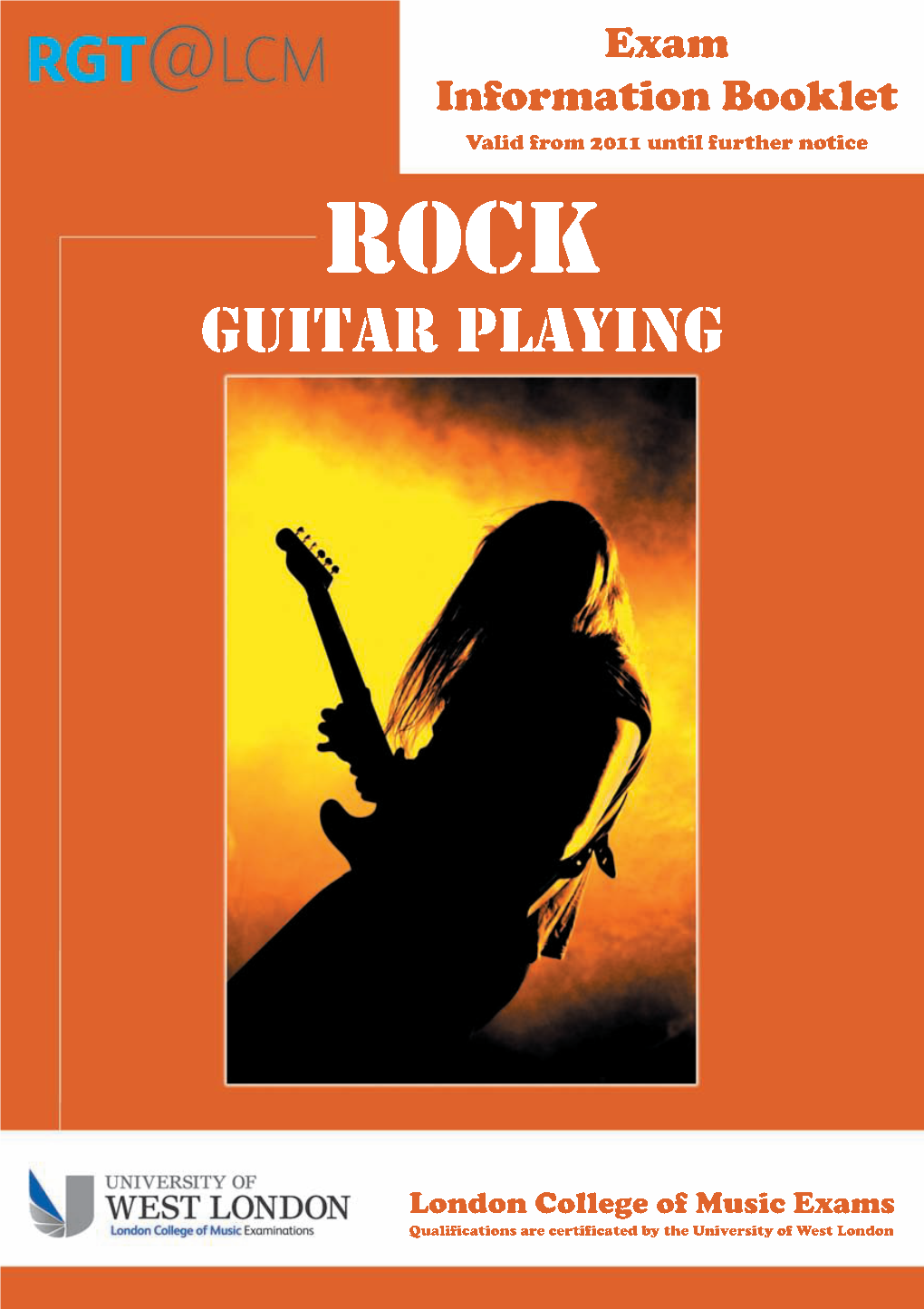 RGT Rock Guitar Exam Information Booklet