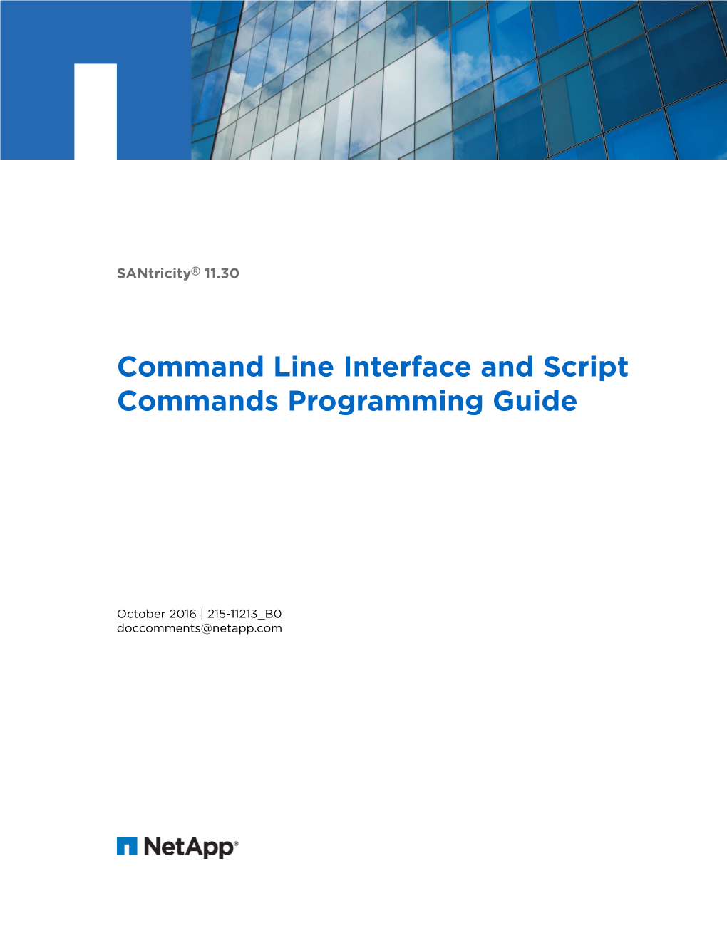 Santricity® 11.30 Command Line Interface and Script Commands Programming Guide