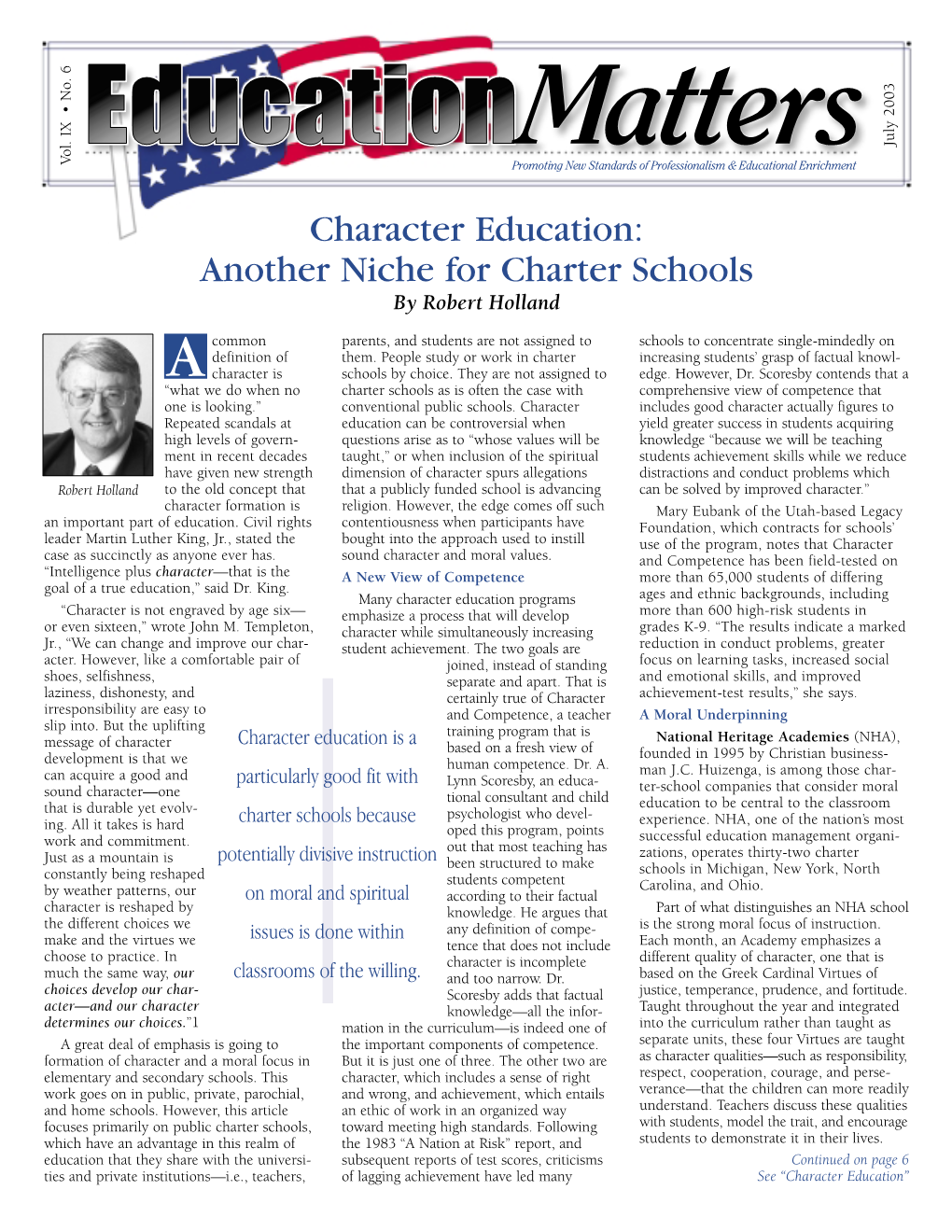 Education Matters (July 2003)