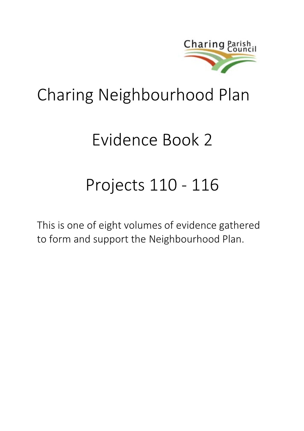 Charing Neighbourhood Plan Evidence Book 2 Projects
