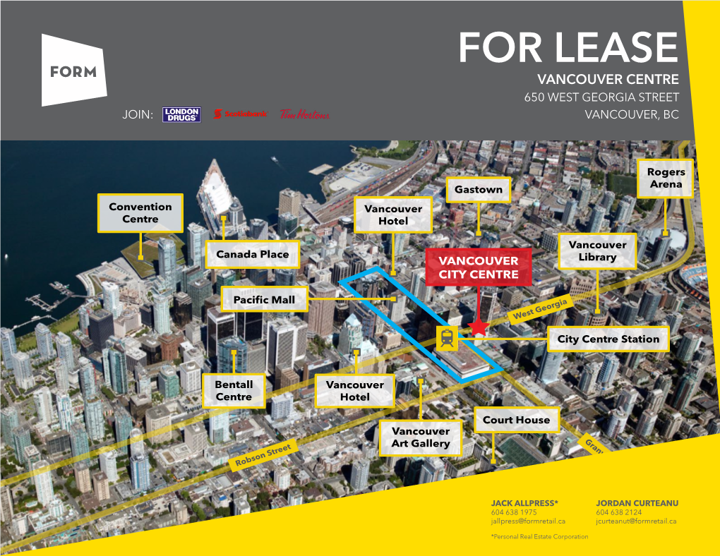 For Lease Vancouver Centre For650 West Lease Georgia Street | Vancouver, Bc Vancouver Centre 650 West Georgia Street Join: Vancouver, Bc