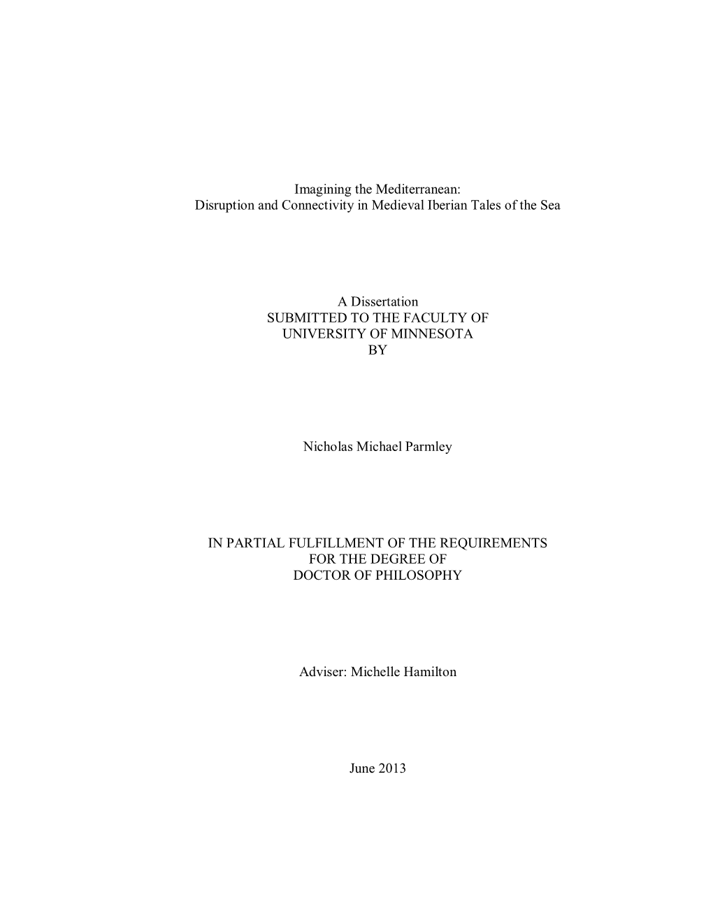 Disruption and Connectivity in Medieval Iberian Tales of the Sea A