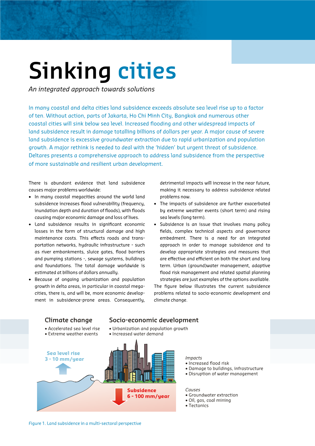 Sinking Cities an Integrated Approach Towards Solutions