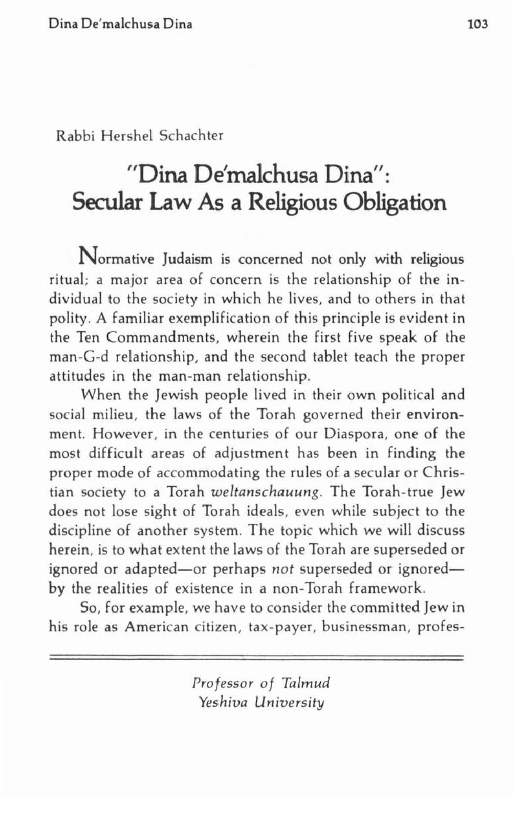 RJJ Journal of Halacha and Contemporary Society