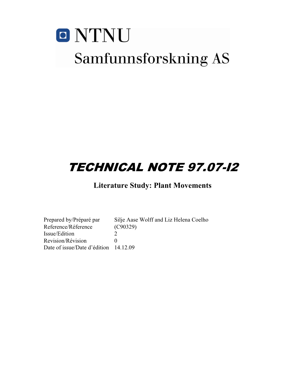 Technical Note 97.07-I2