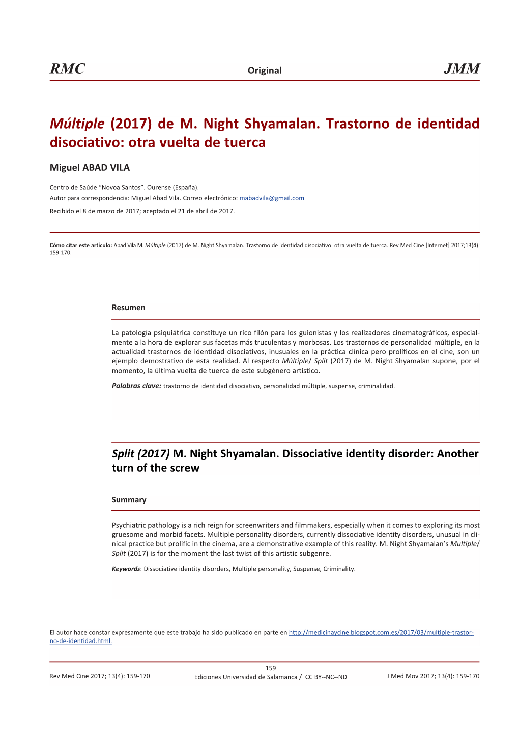 Múltiple (2017) De M. Night Shyamalan. Trastorno De Identidad Disociativo: Otra Vuelta De Tuerca