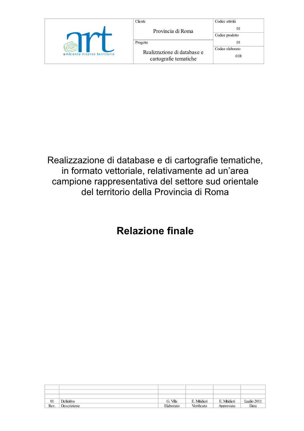 Relazione Finale