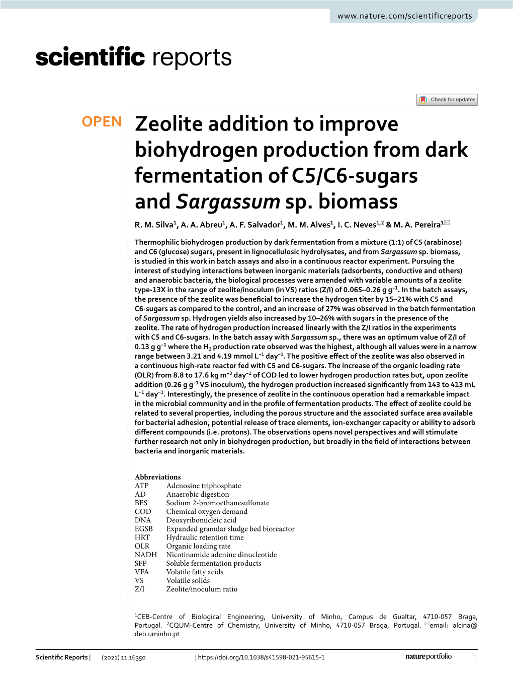 Zeolite Addition to Improve Biohydrogen Production from Dark Fermentation of C5/C6‑Sugars and Sargassum Sp
