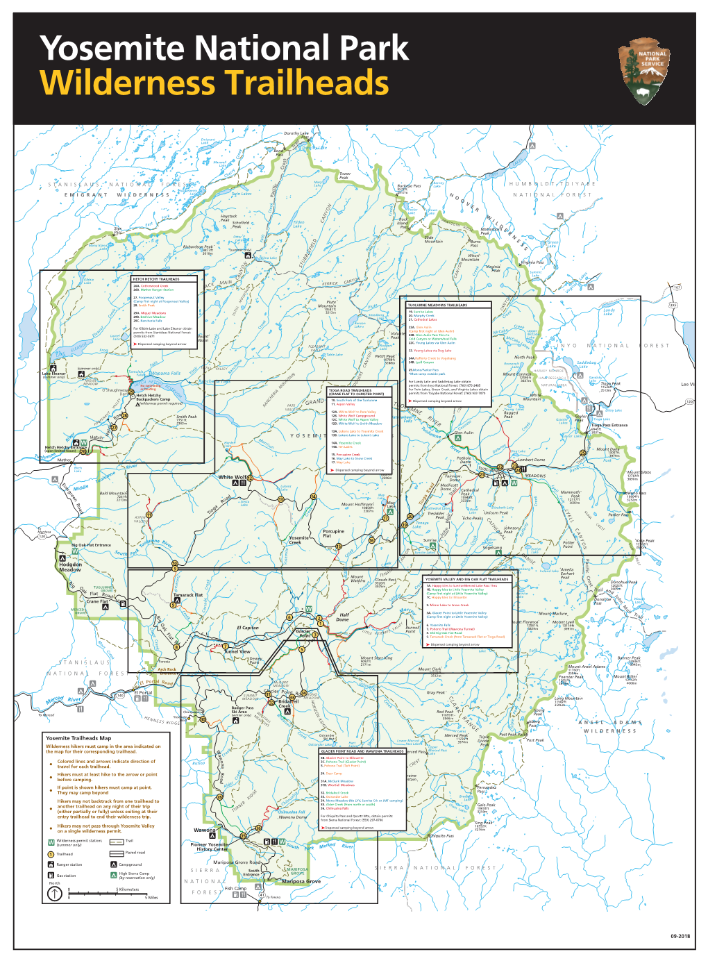 Yosemite Trailheads