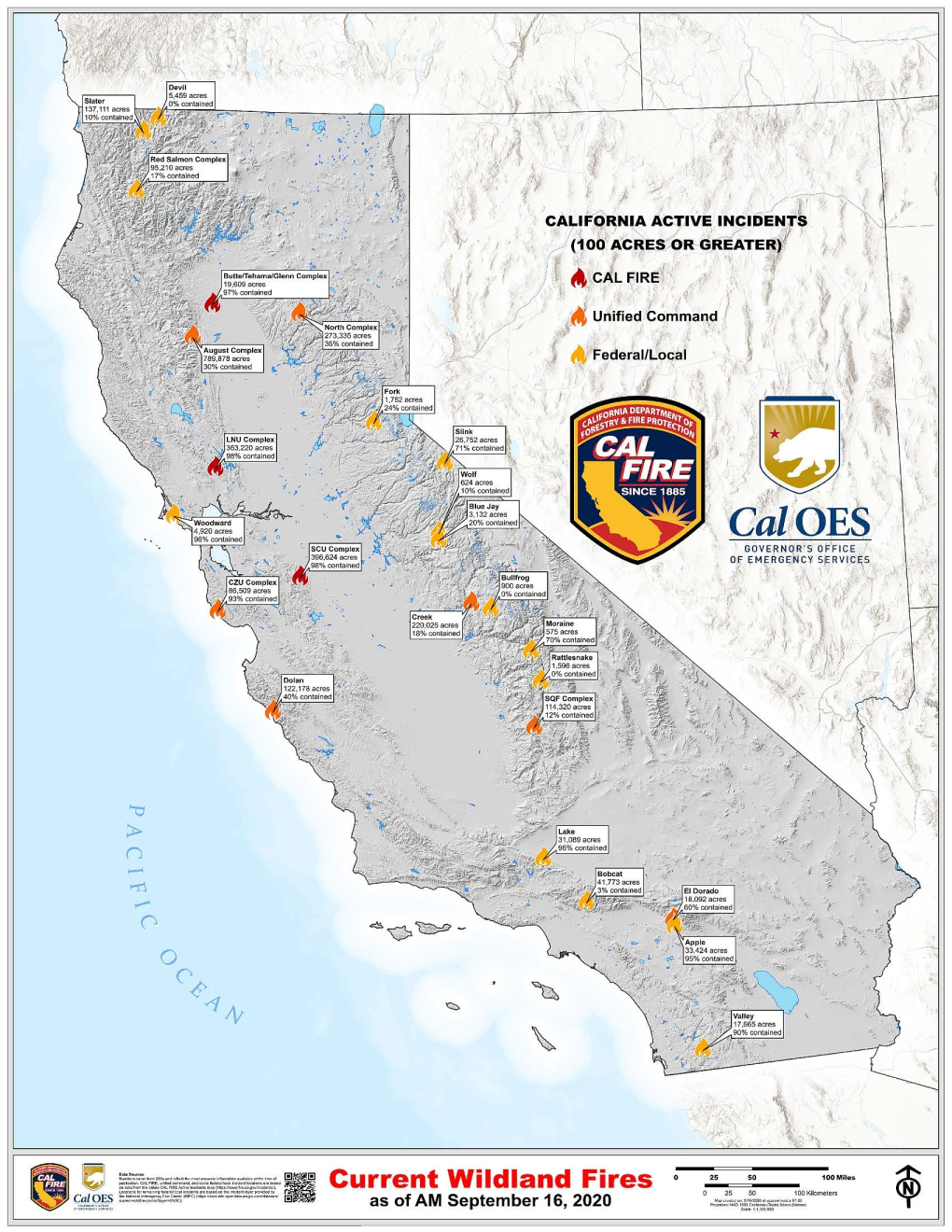 Oafn 9.16.20 Fire Map and Summary