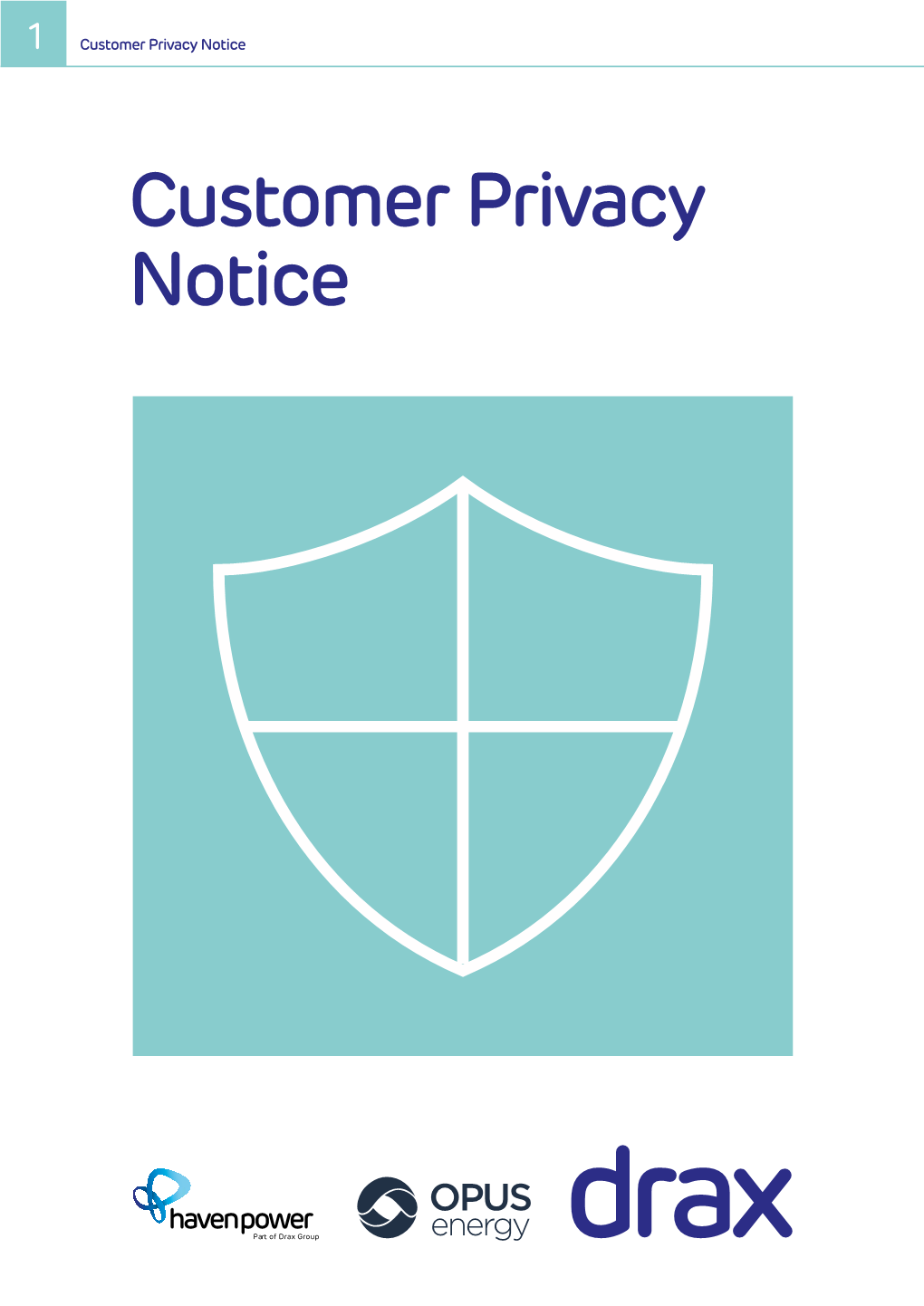 Opus Energy and Haven Power Customer Privacy Notice