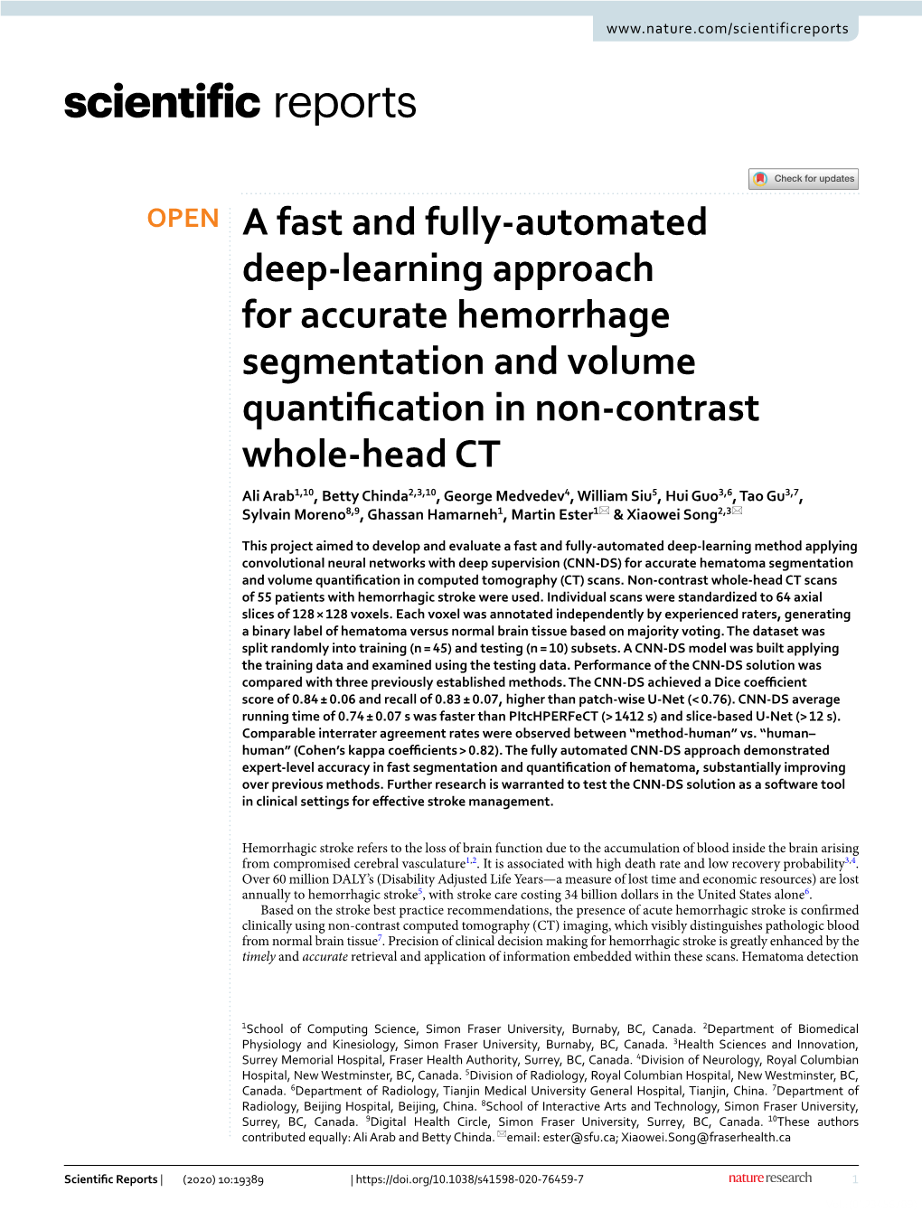 A Fast and Fully-Automated Deep-Learning Approach