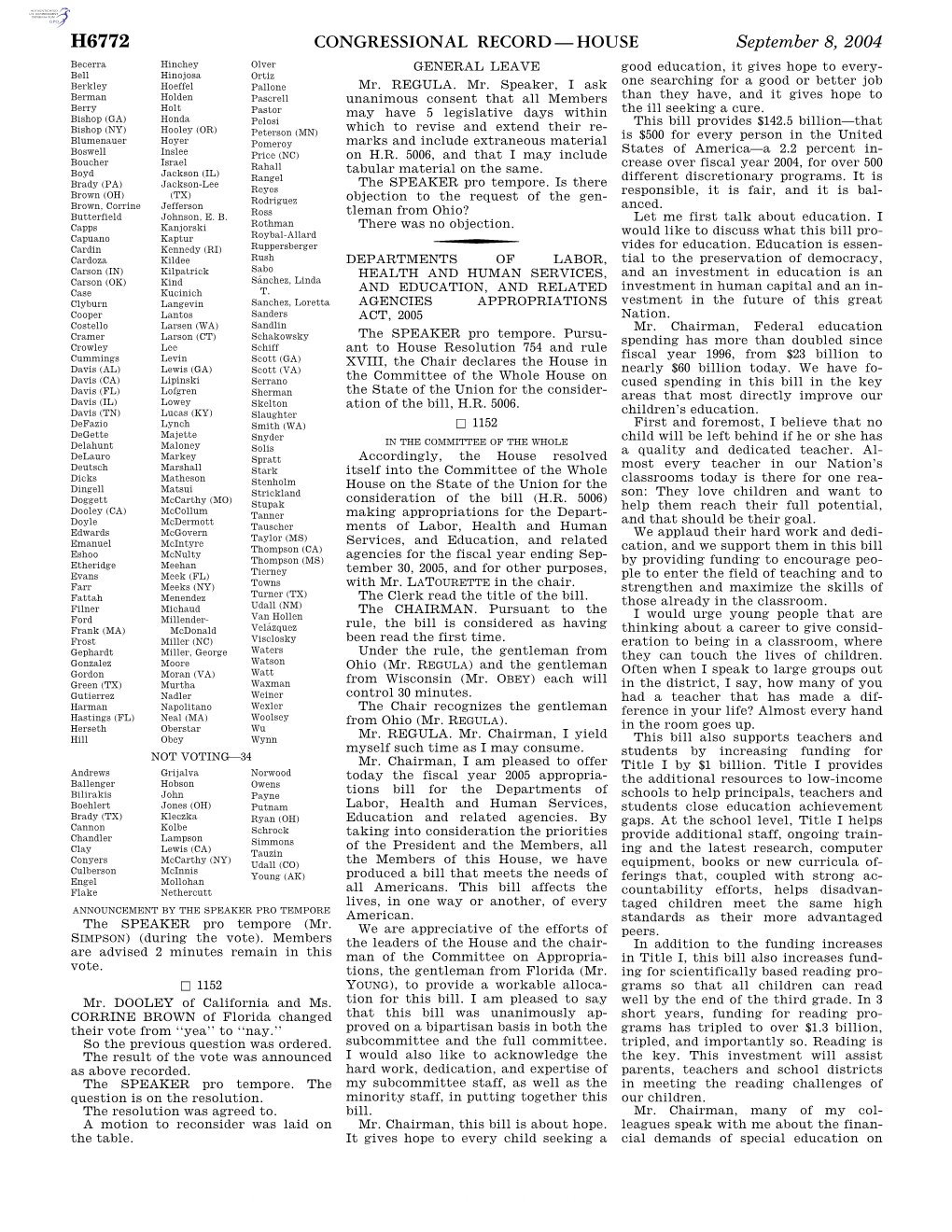 Congressional Record—House H6772