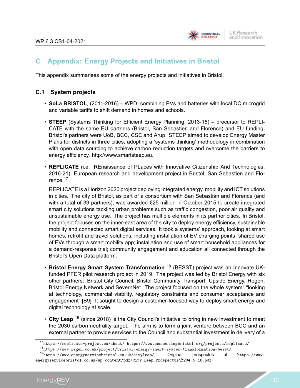 Energy Projects and Initiatives in Bristol