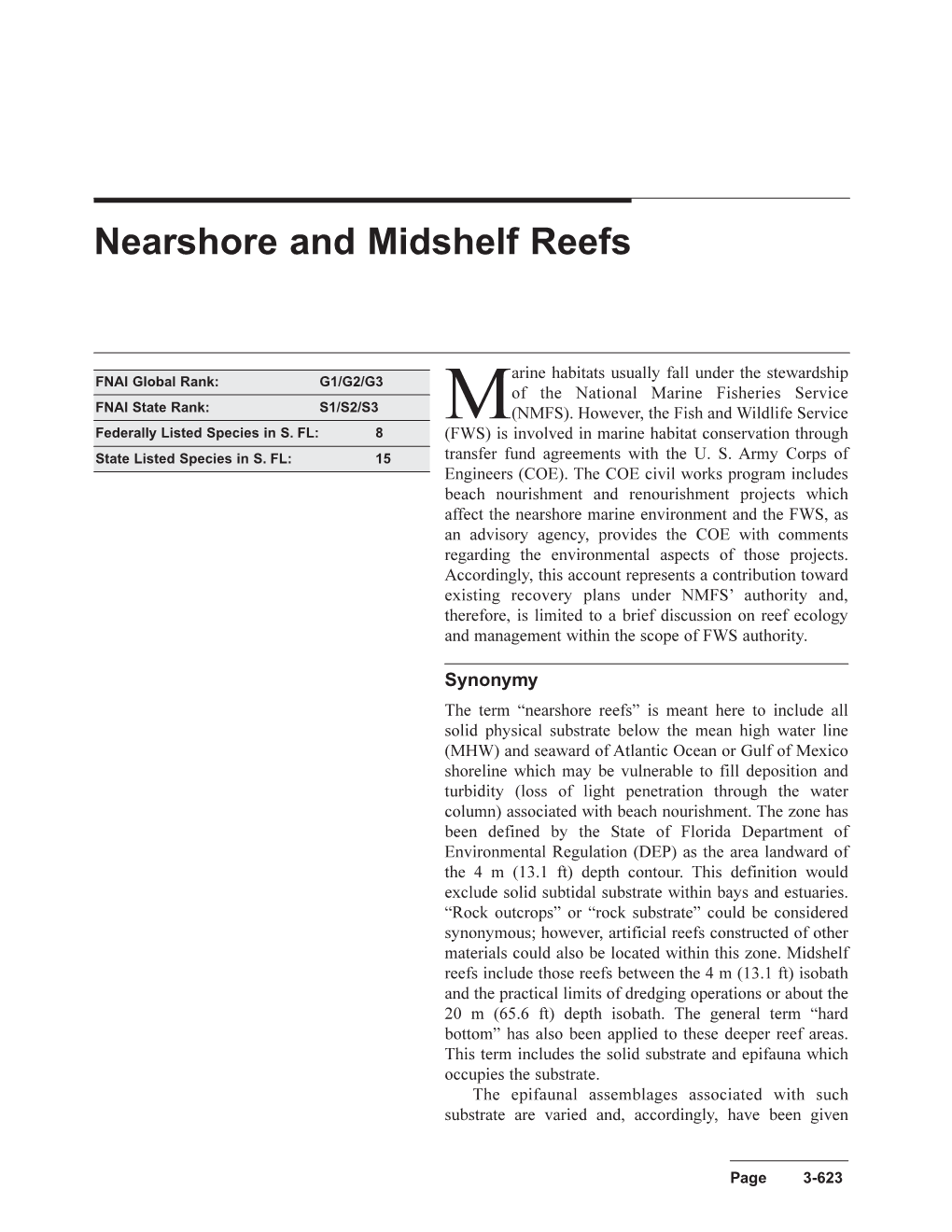 Nearshore and Midshelf Reefs