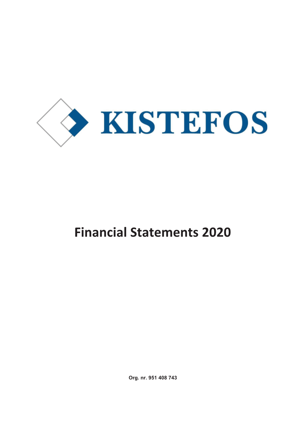 Kistefos Financial Statements 2020