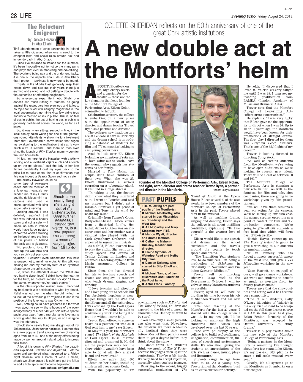 A New Double Act at the Montforts' Helm