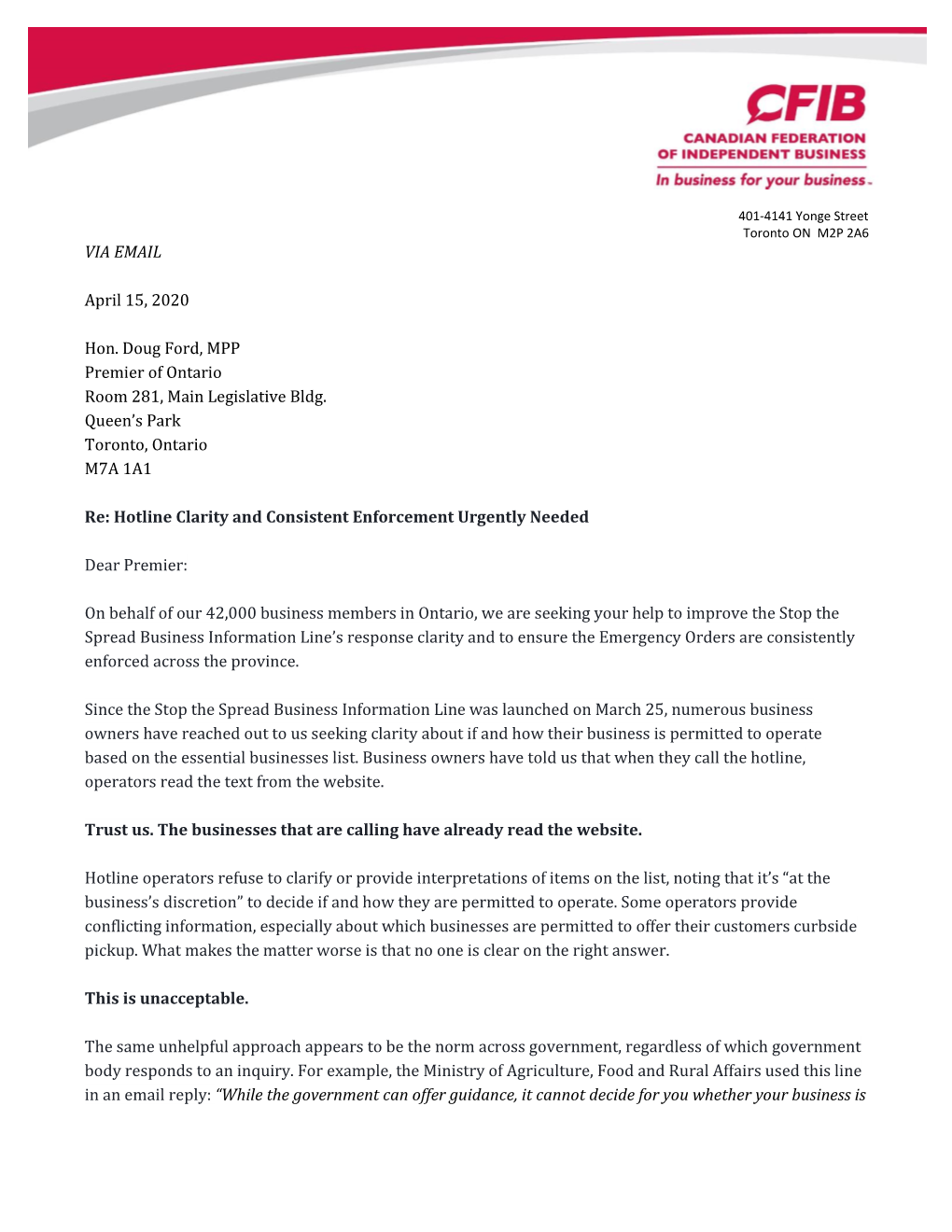 CFIB Enforcement Letter.Pdf