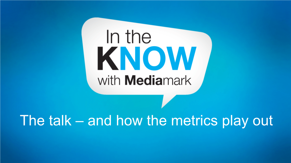 ITKN Know Radio Planning the Metrics 2018