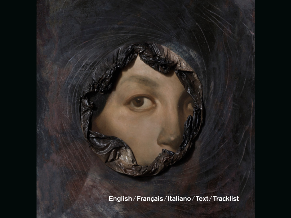 English ⁄ Français ⁄ Italiano ⁄ Text ⁄ Tracklist Menu