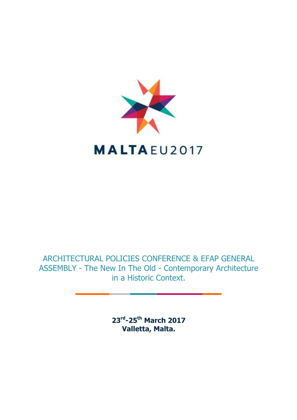 Architectural Policies Conference & Efap General