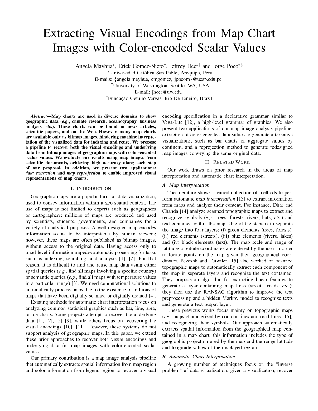 Extracting Visual Encodings from Map Chart Images with Color-Encoded Scalar Values