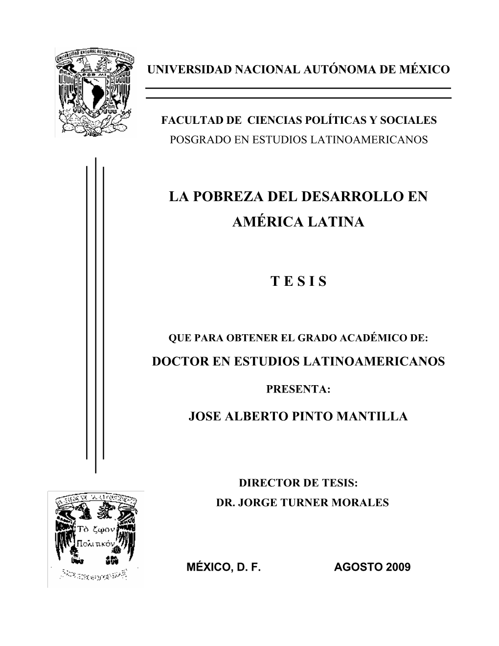 La Pobreza Del Desarrollo En América Latina T E S