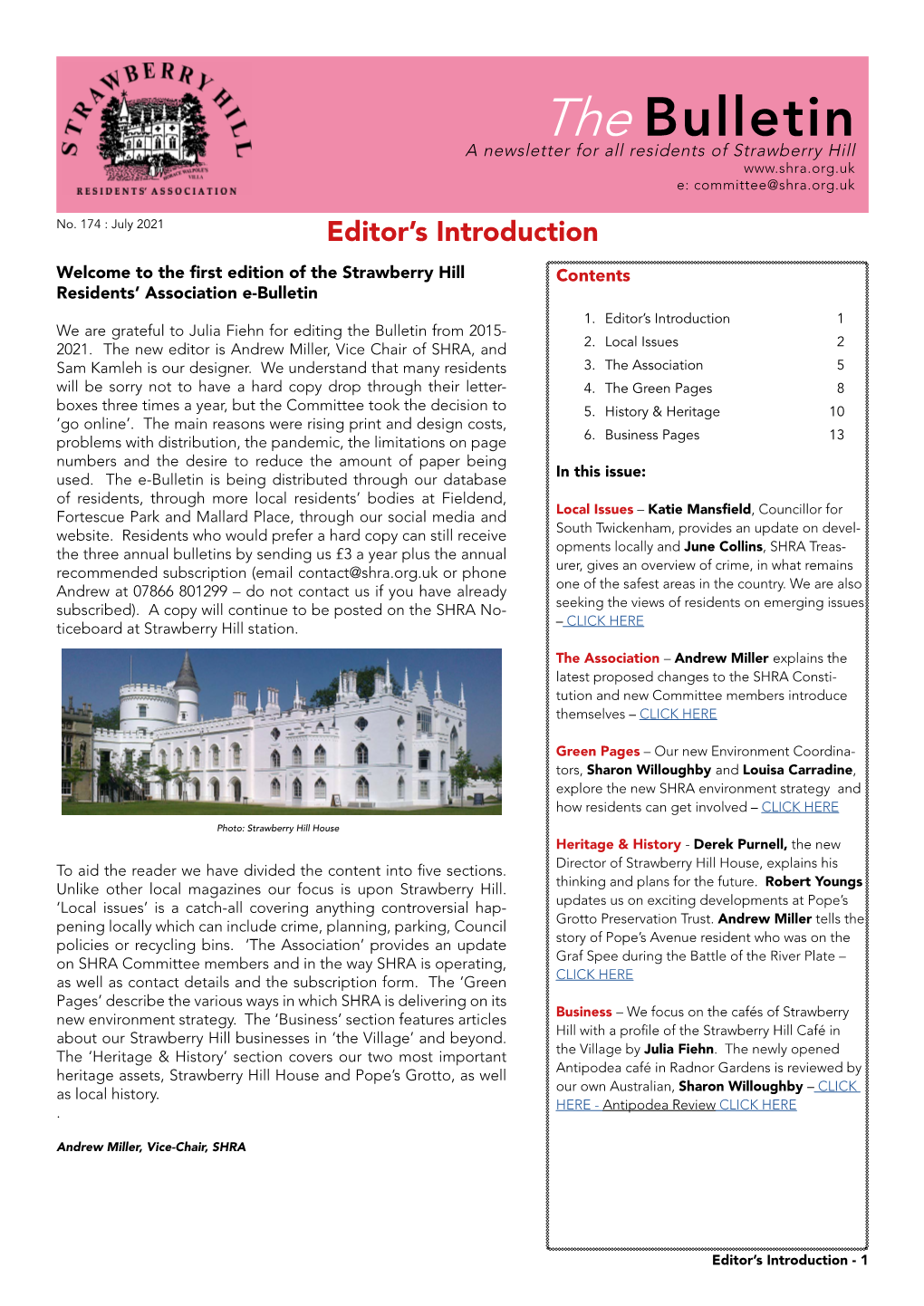 The Bulletin from 2015- 2021