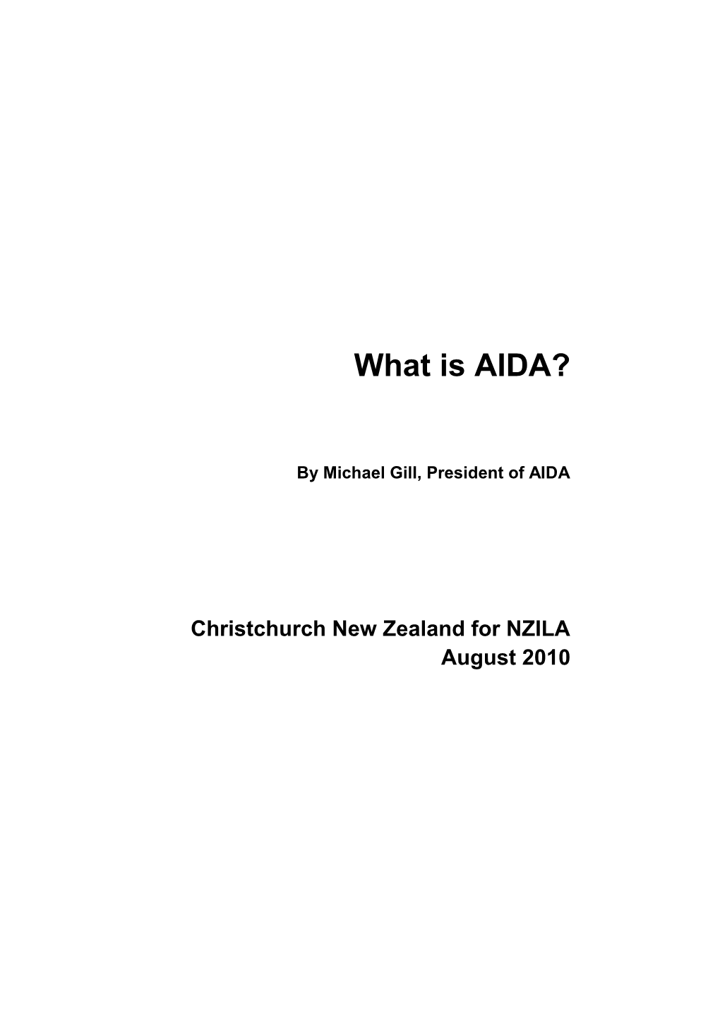 What Is AIDA