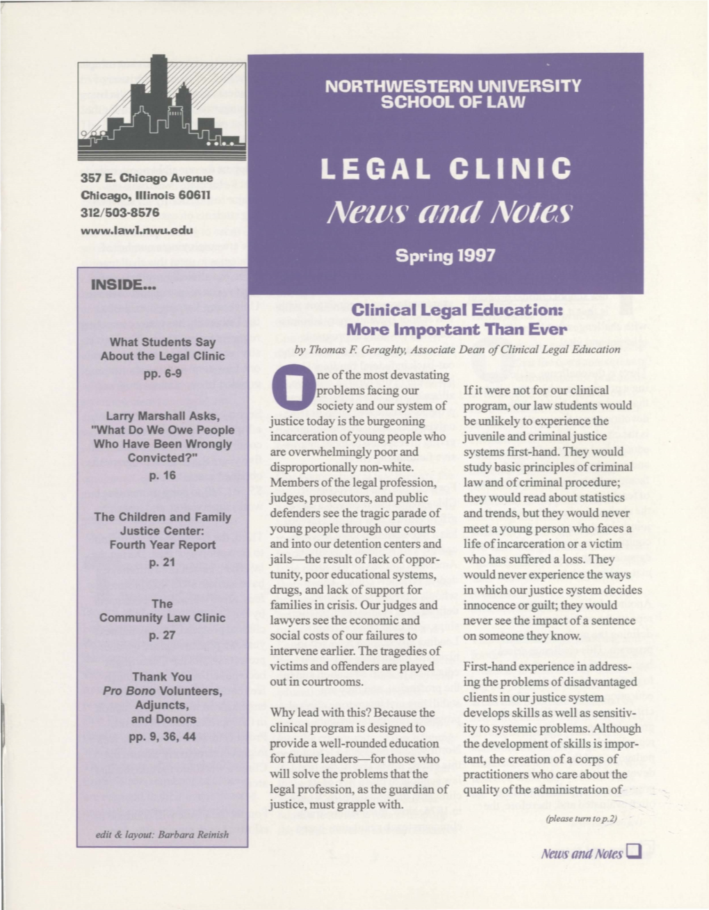 Clinical Legal Education: More Important Than Ever What Students Say by Thomas F