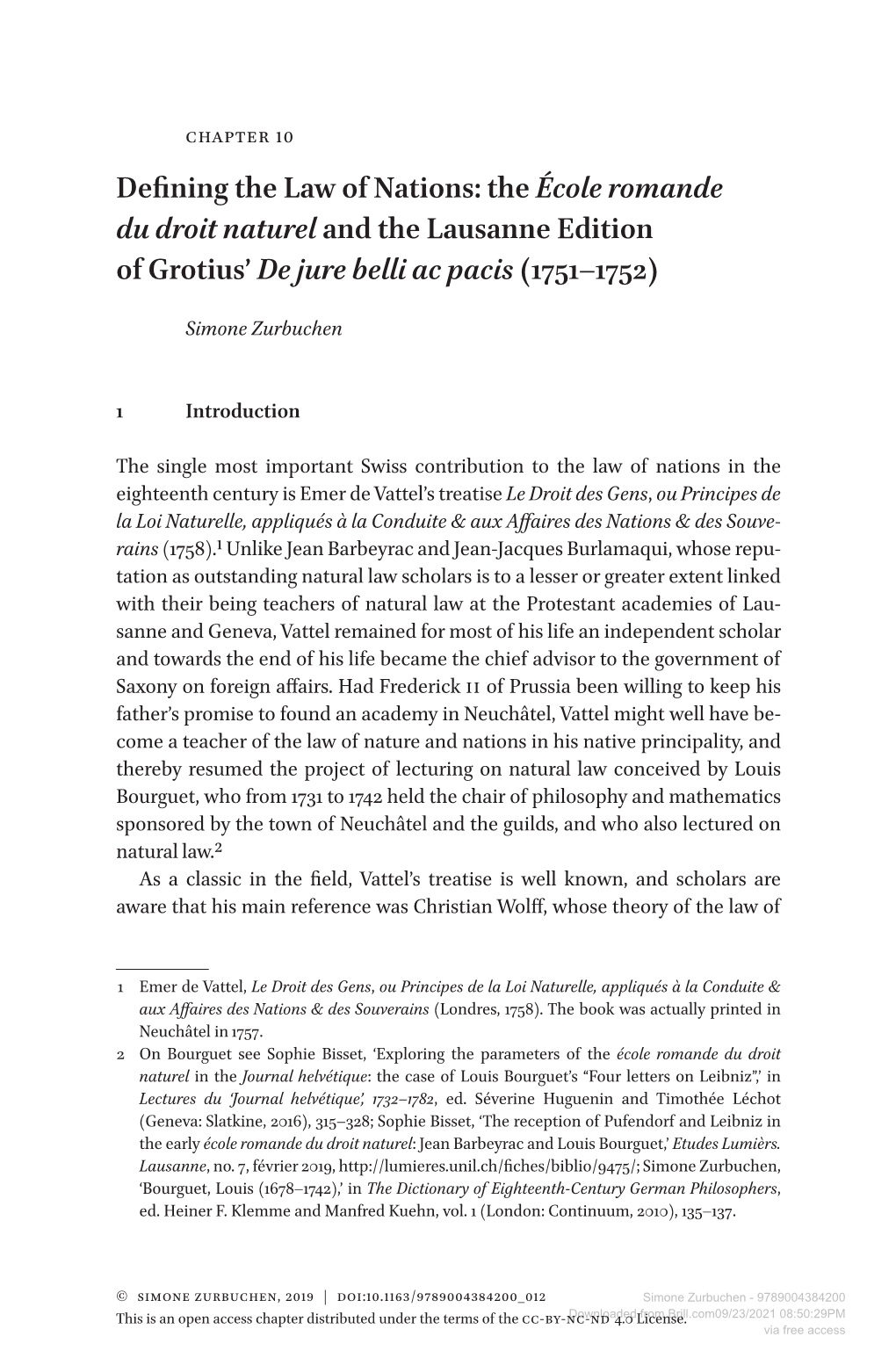 Downloaded from Brill.Com09/23/2021 08:50:29PM This Is an Open Access Chapter Distributed Under the Terms of the CC-BY-NC-ND 4.0 License