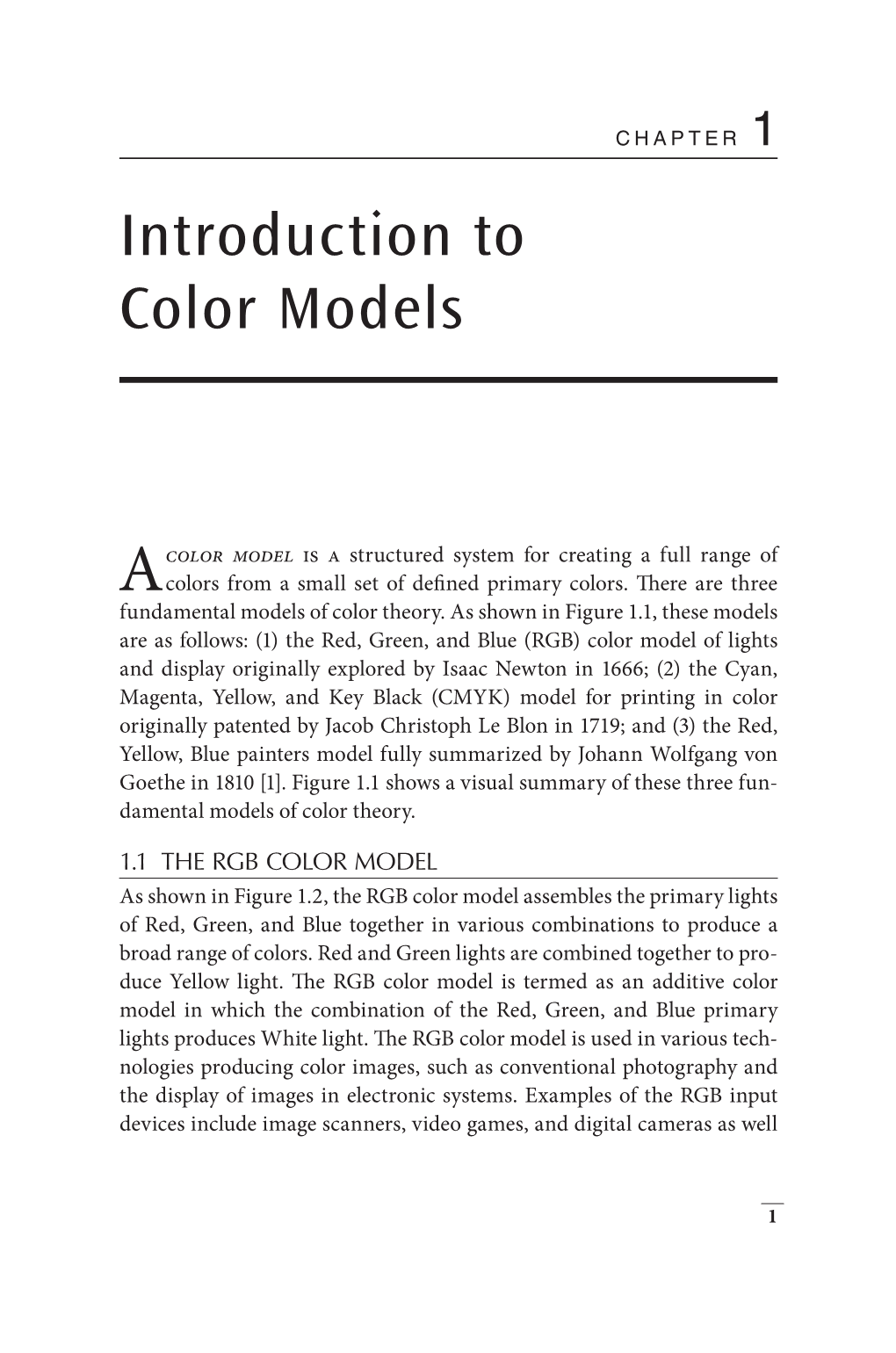 Introduction to Color Models
