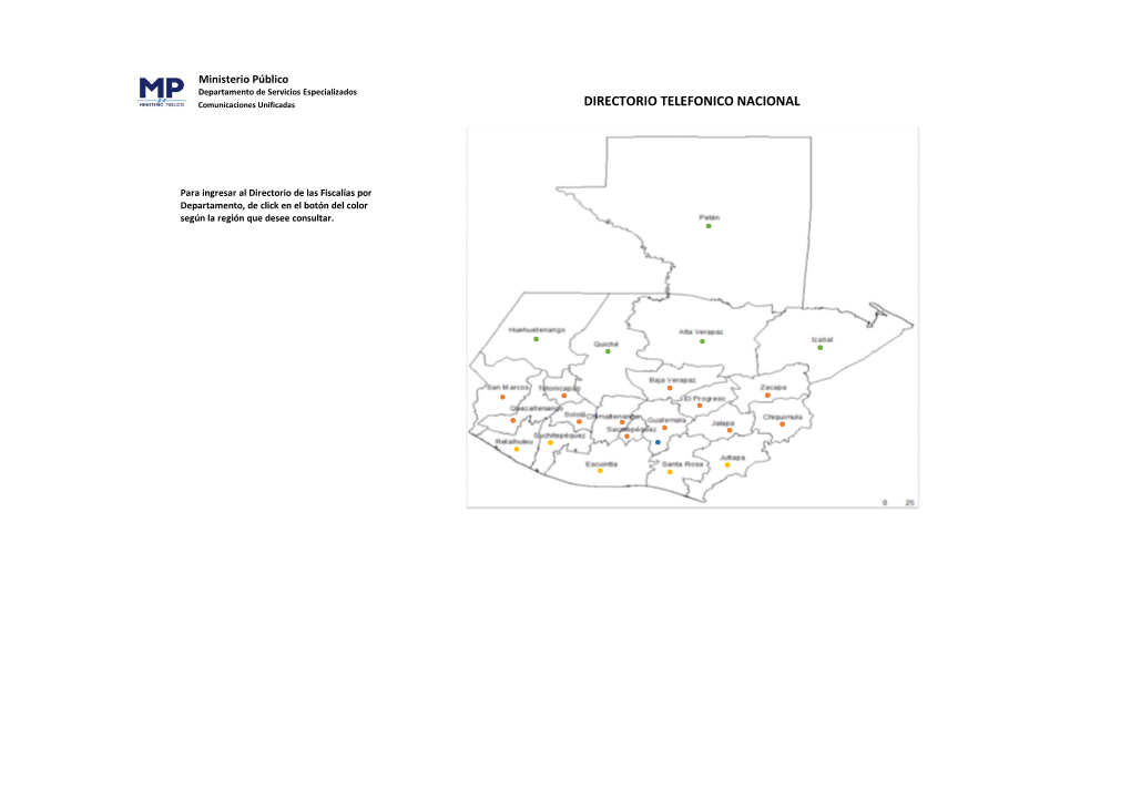 Directorio Telefonico Nacional Ministerio Publico Junio