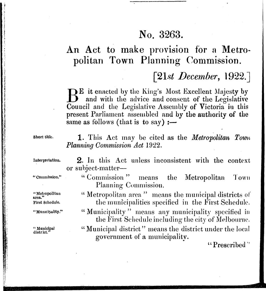 Politan Town Planning Commission