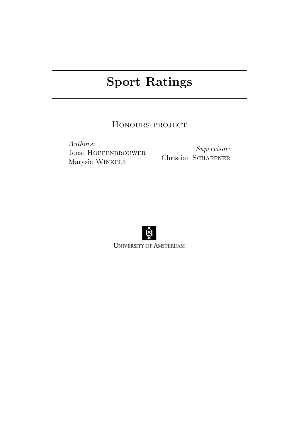 Sport Ratings