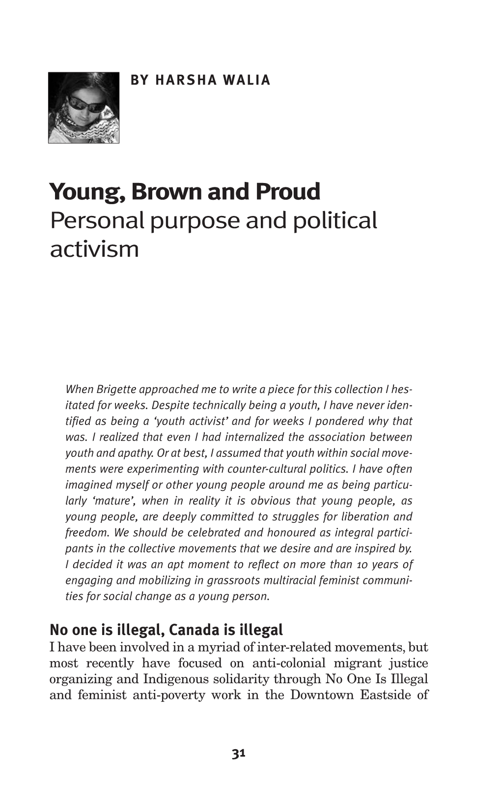 Young, Brown and Proud Personal Purpose and Political Activism