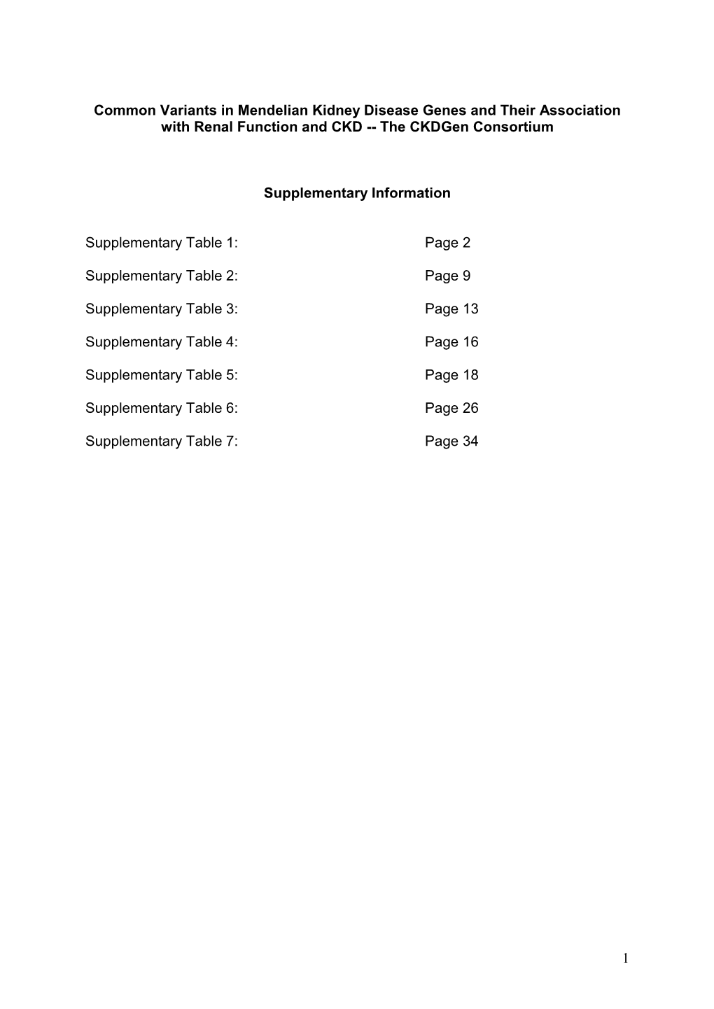 Common Variants in Mendelian Kidney Disorder Genes and Their Association with Renal Function And