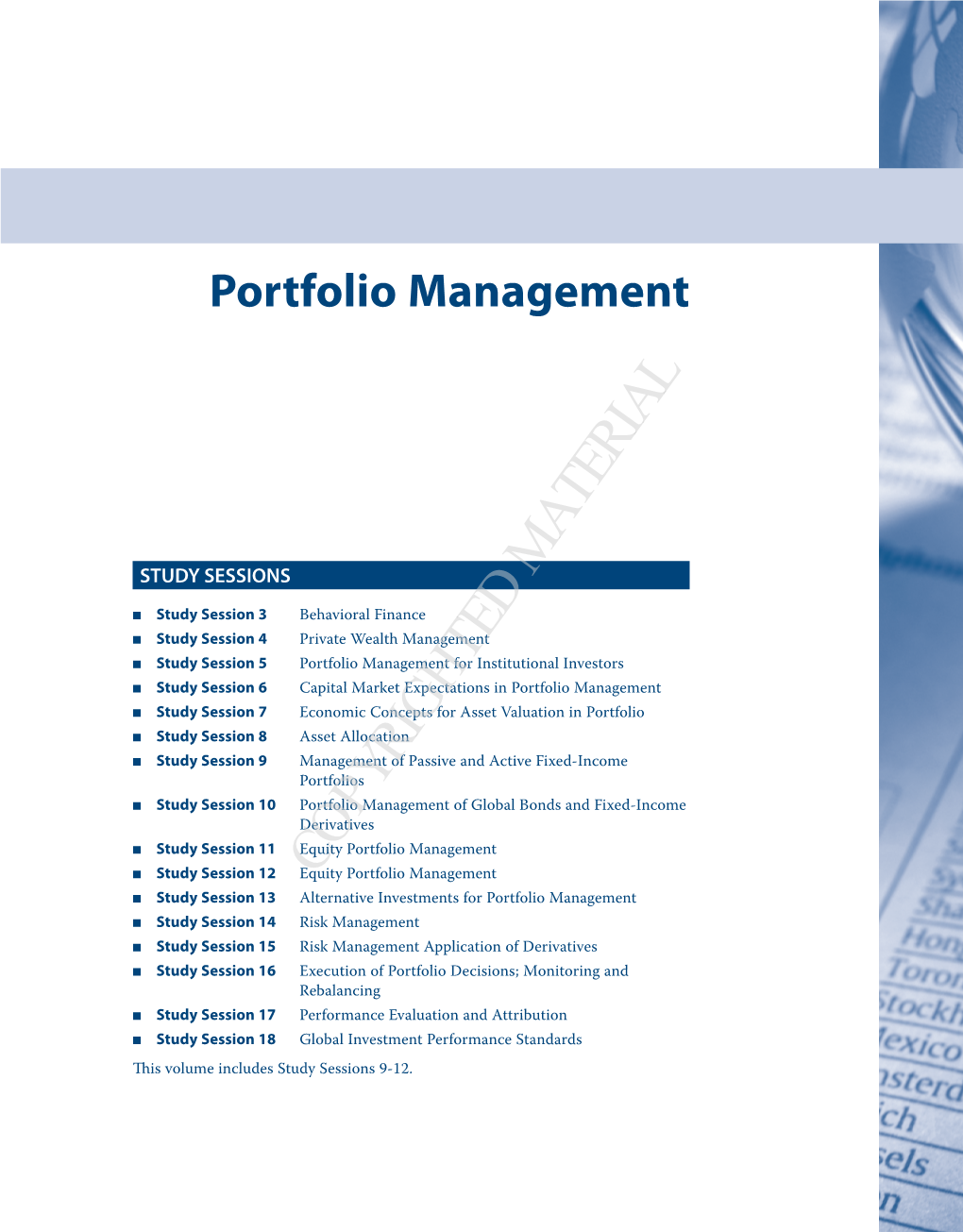 Portfolio Management