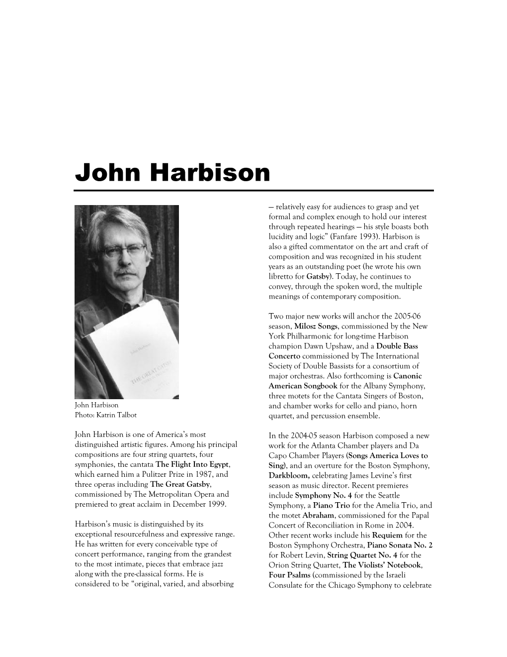 John Harbison