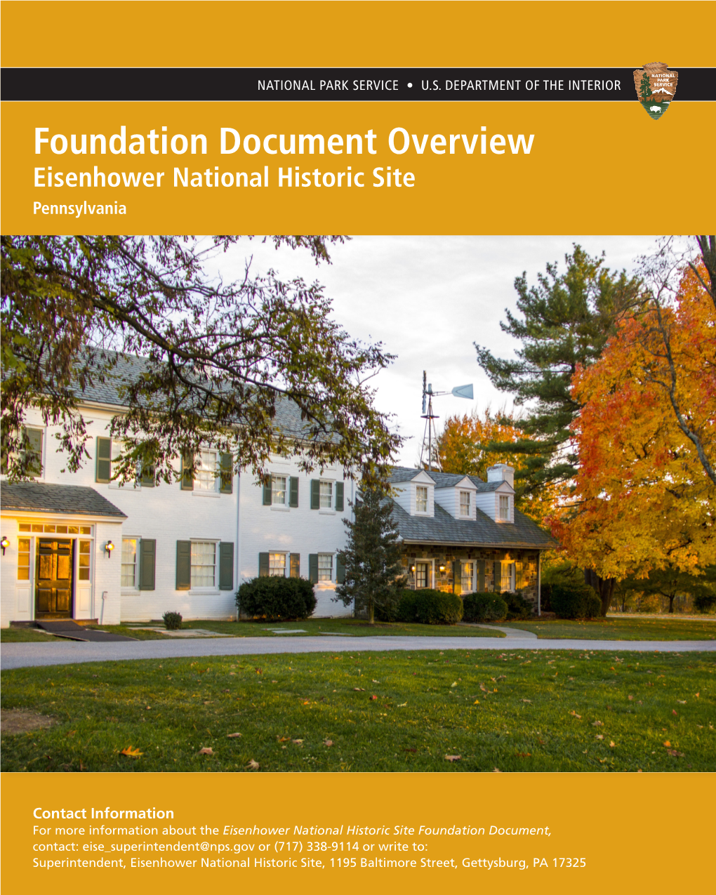 Foundation Document Overview, Eisenhower National Historic Site