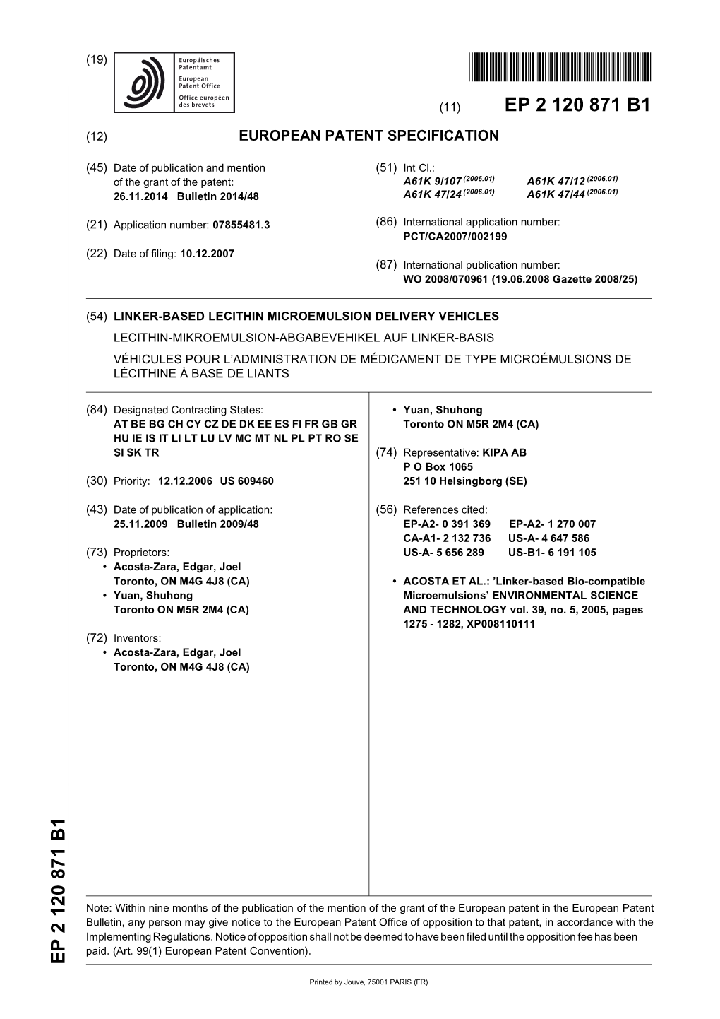 Linker-Based Lecithin Microemulsion Delivery