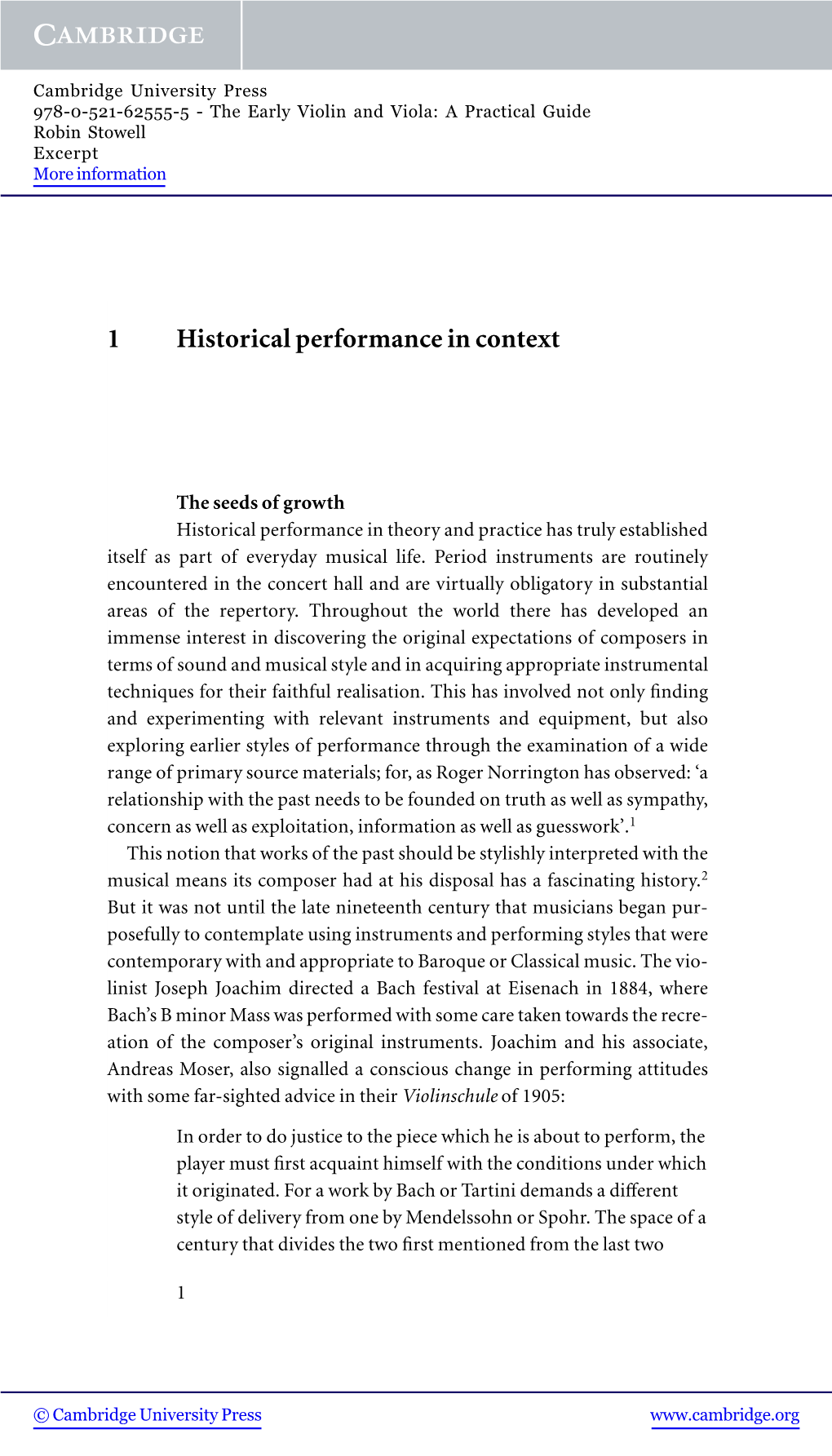 1 Historical Performance in Context