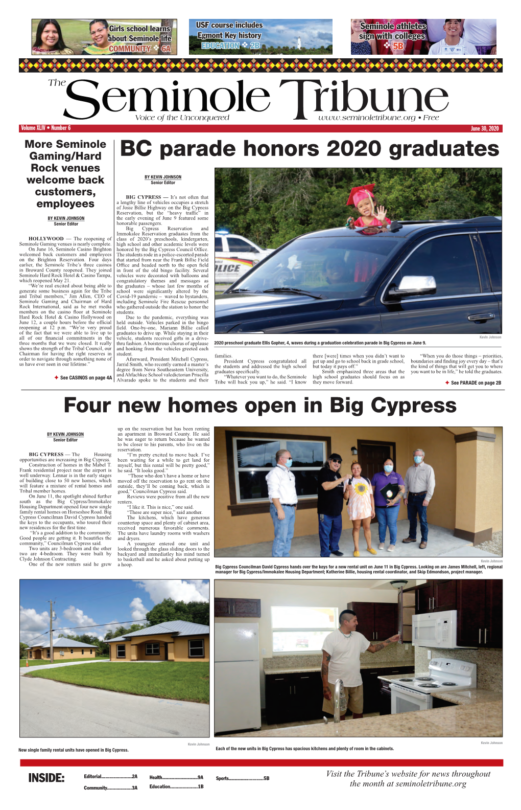 BC Parade Honors 2020 Graduates Rock Venues by KEVIN JOHNSON Welcome Back Senior Editor