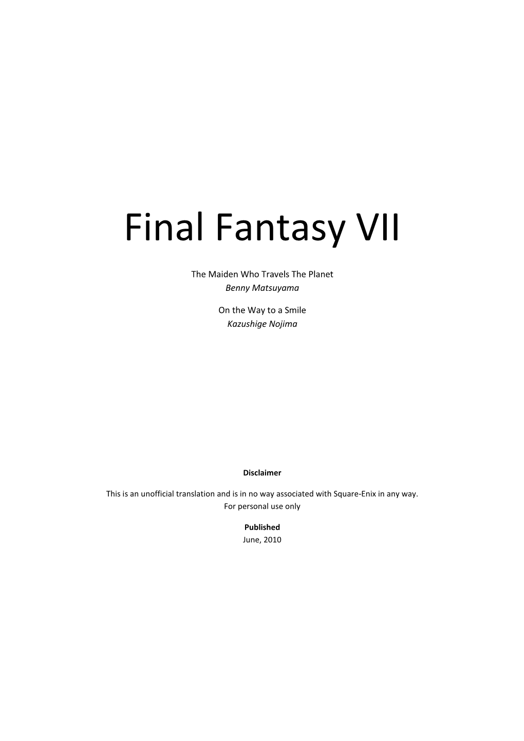 Final Fantasy VII