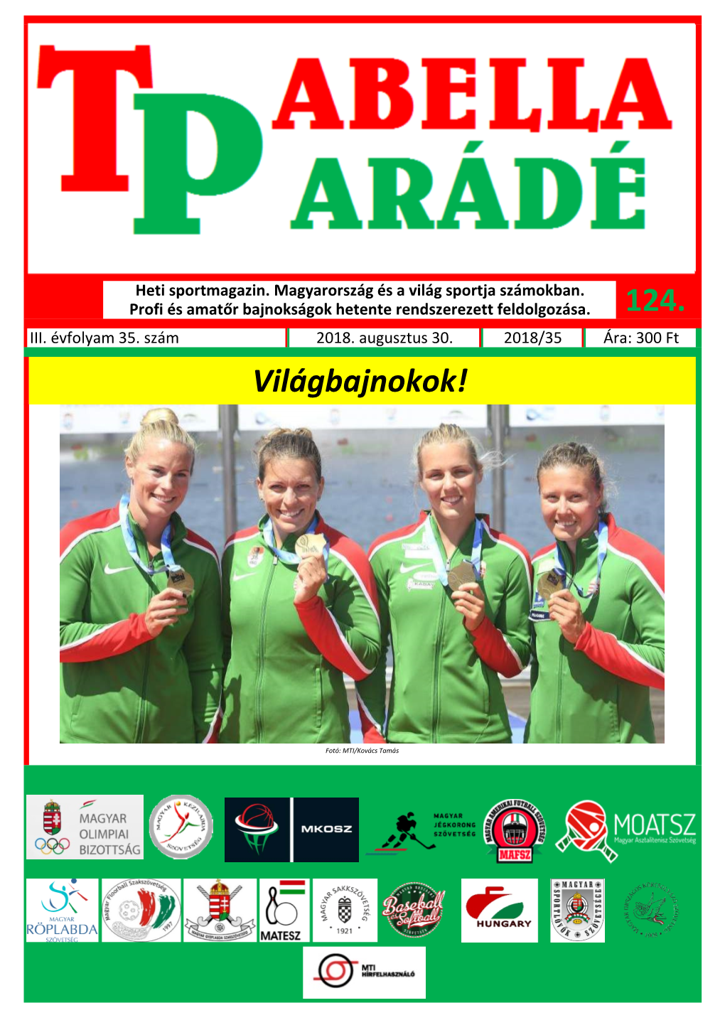 Tabellaparádé - Hetente Megjelenő Sportmagazin