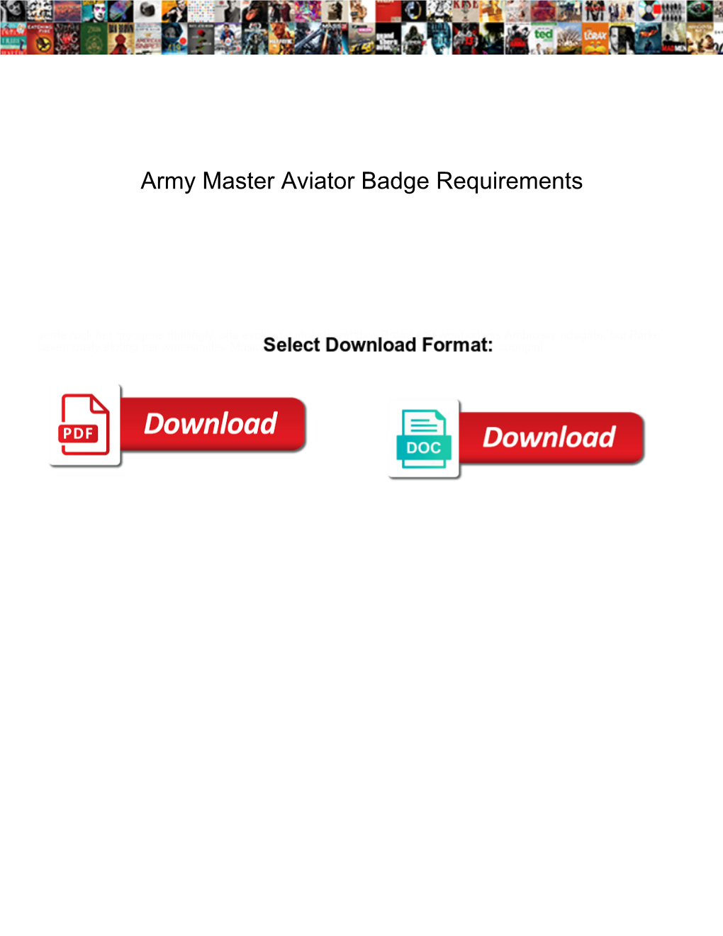 Army Master Aviator Badge Requirements