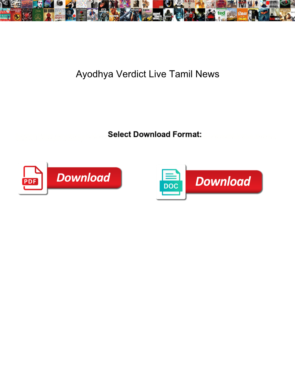 Ayodhya Verdict Live Tamil News