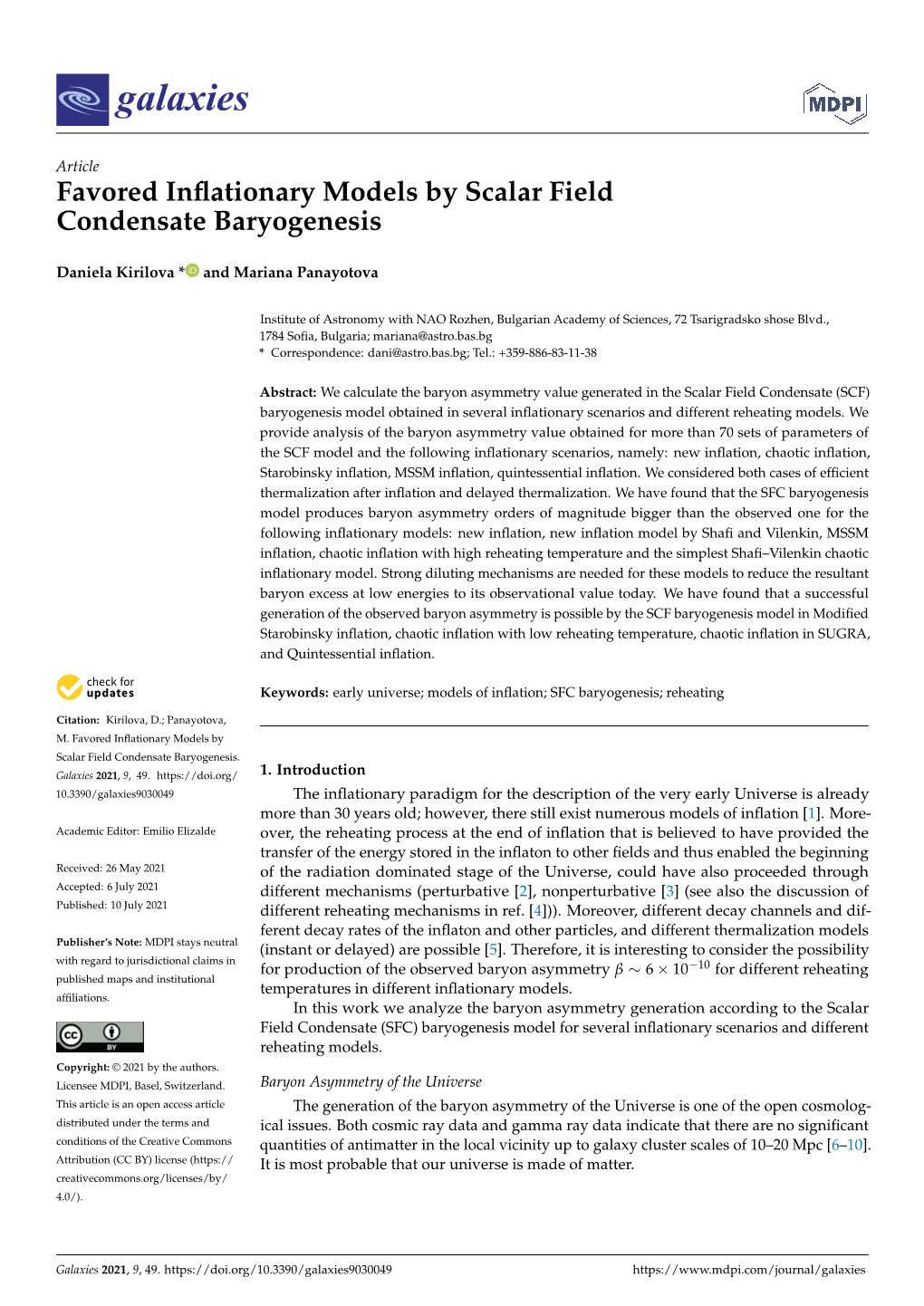 Favored Inflationary Models by Scalar Field Condensate Baryogenesis