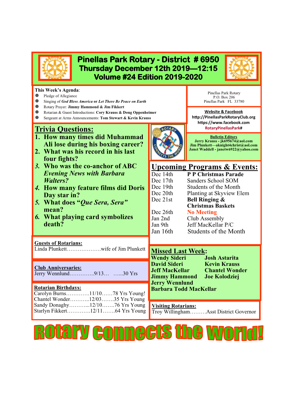 2019-20 Rotary Bulletin 12-12-19.Pub